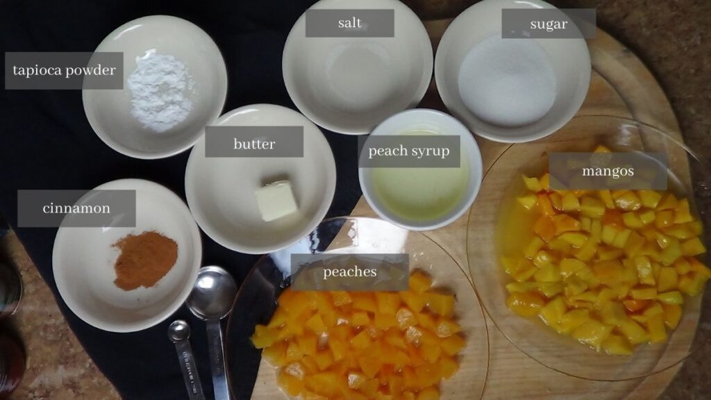 Practical Peach/Mango Pie Recipe: Ingredients