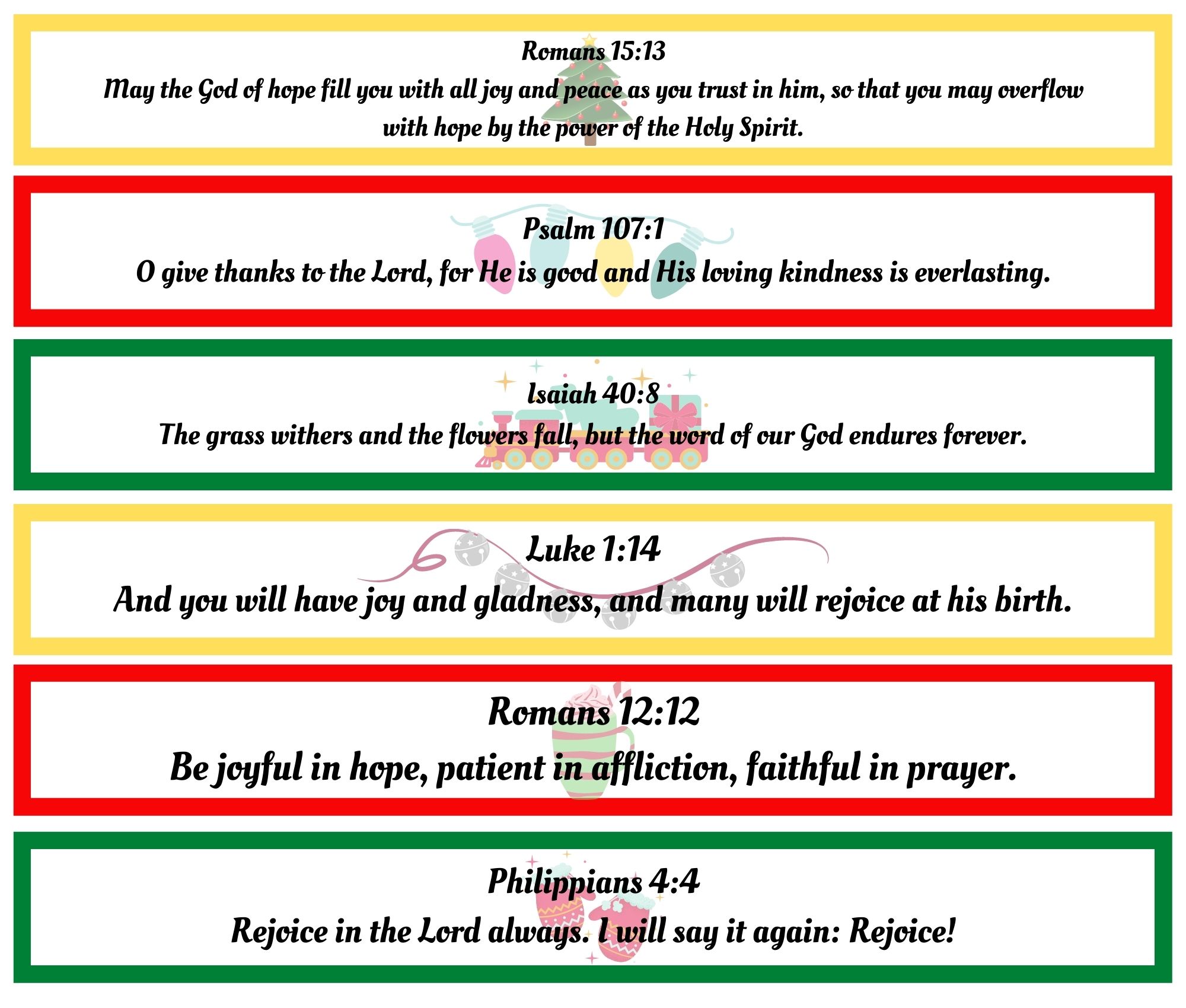 Free Printable DIY Advent Paper Chain With Bible Verses Korpino Feed