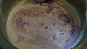 Homemade Ube Ice Cream: Added Heavy Whipping Cream