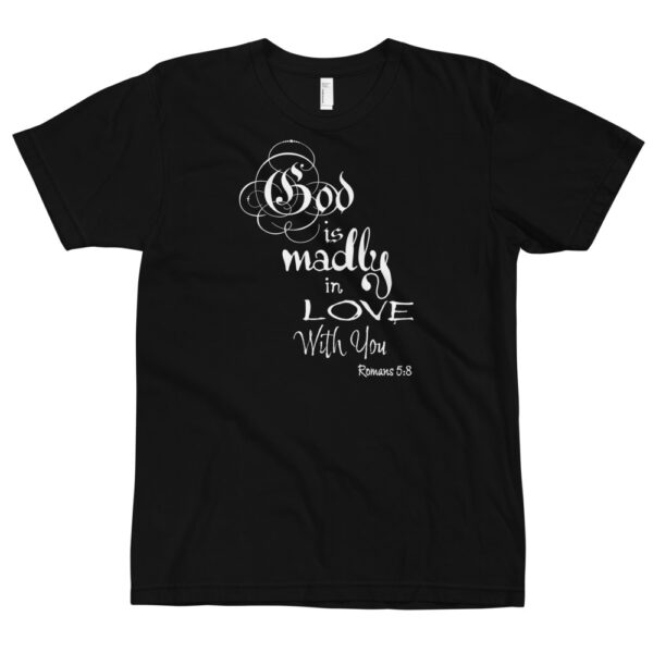 Christian Faith A"WEAR"ness: Romans 5:8 T-Shirt - Image 3