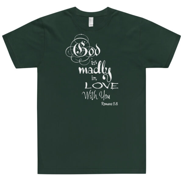 Christian Faith A"WEAR"ness: Romans 5:8 T-Shirt - Image 2