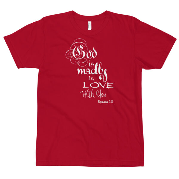 Christian Faith A"WEAR"ness: Romans 5:8 T-Shirt - Image 6